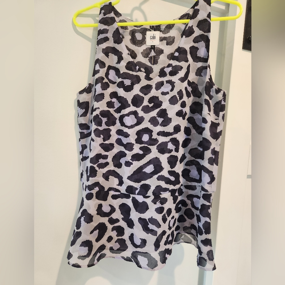 Cabi Purple Leopard Tank